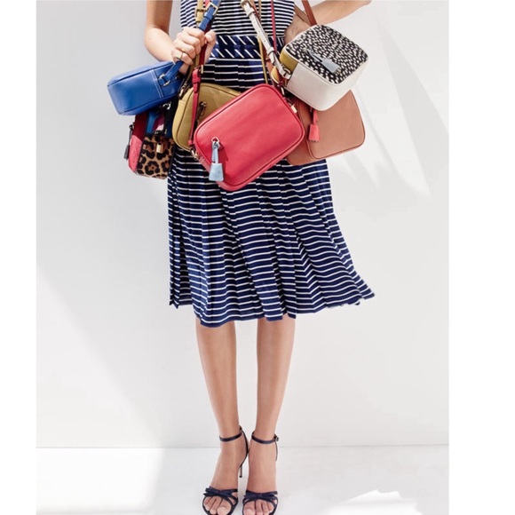 J.Crew Signet Bag Italian Pale Pink Leather Crossbody - Picture 9 of 17